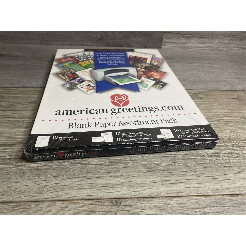 American Greetings Blank Paper Assortment Pack NEW SEALED